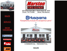 Tablet Screenshot of marstonpowerequipment.com